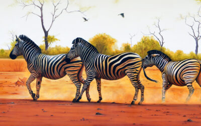 Three Zebra